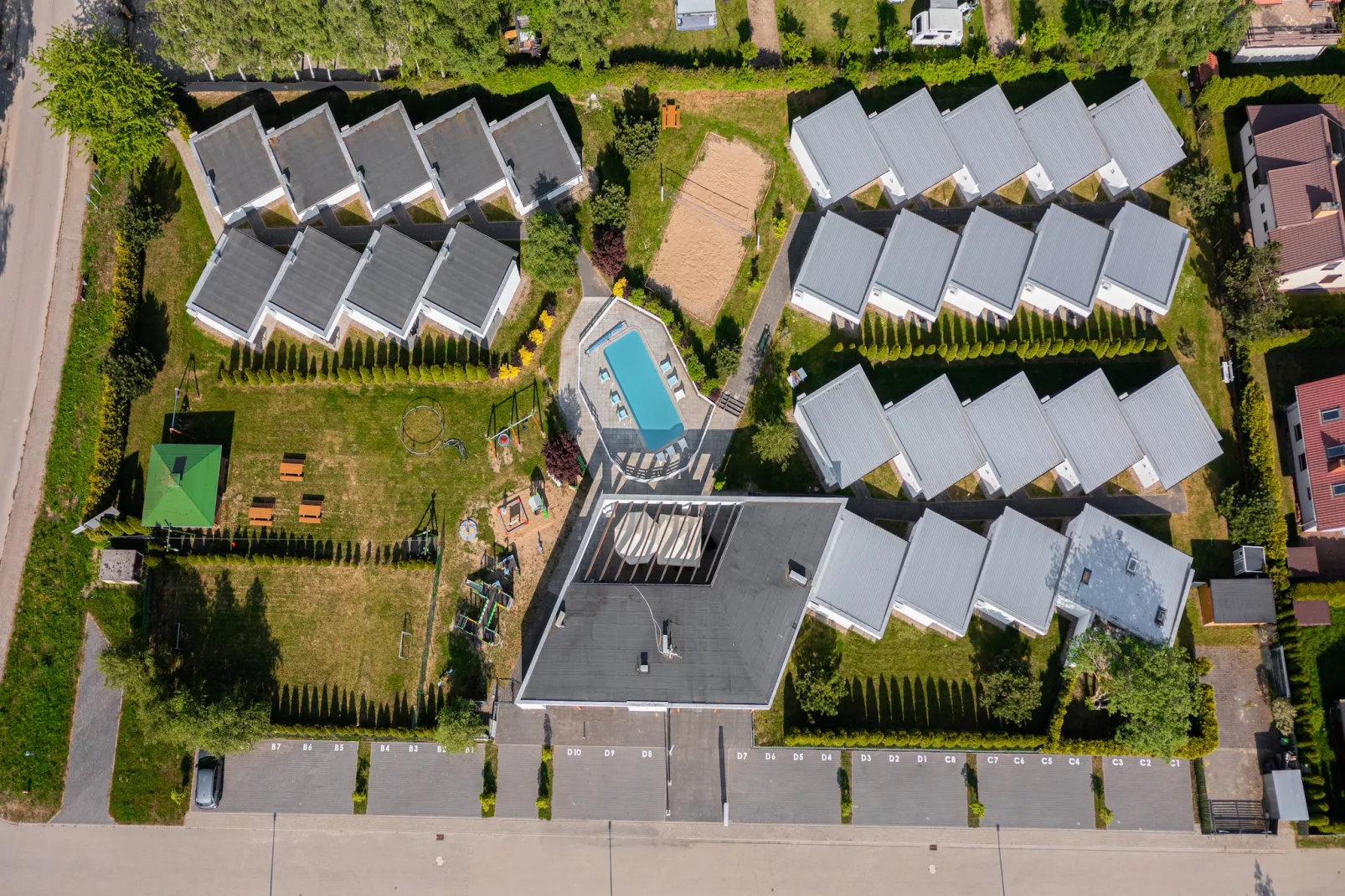 Domki wakacyjne z basenem Sianożąty-Extérieur été