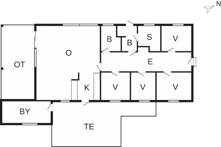 5 star holiday home in Store Fuglede-Floor plan
