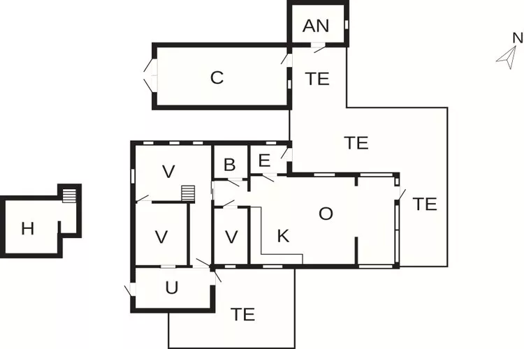 5 star holiday home in Roslev-Floor plan