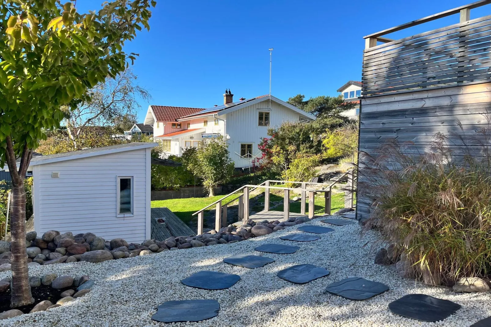 Strandhaus in Sandvik mit Pool-Im Freien