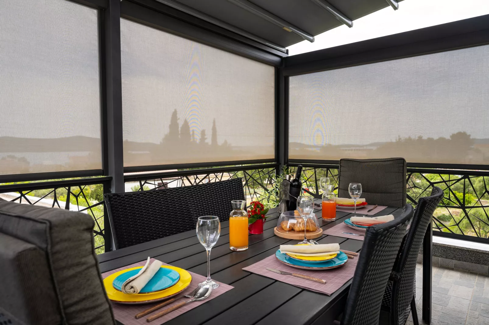 Sea view penthouse Nikita-Terrasse/Balkon