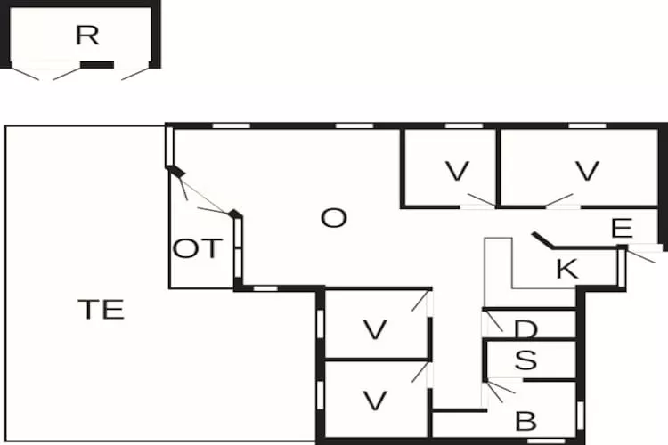 Maison de vacances pour 8 a Vejby-Plan