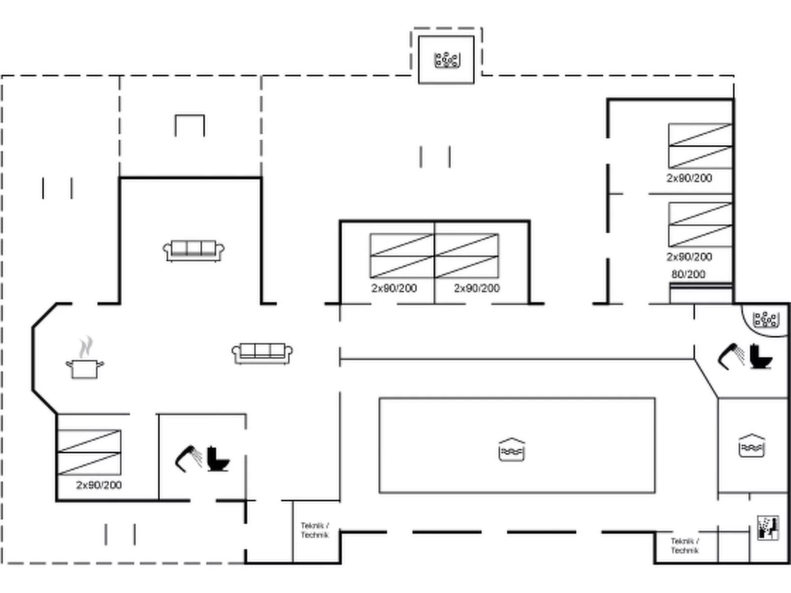 "Xaverius" - 30m from the sea-Drinnen