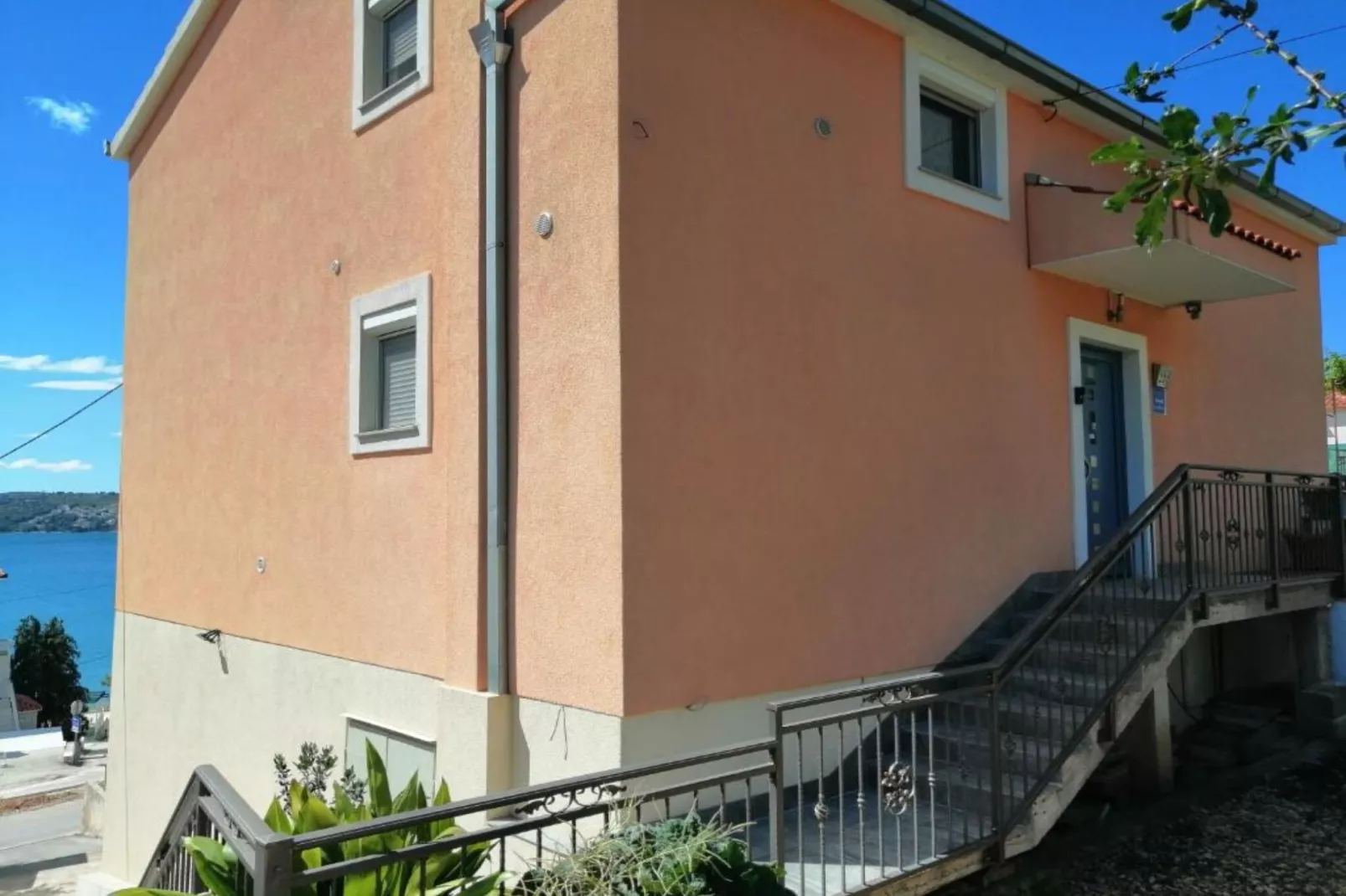 Apartment Libe with Sea View Trogir - Two Bedroom Apartment with Balcony-Outdoor