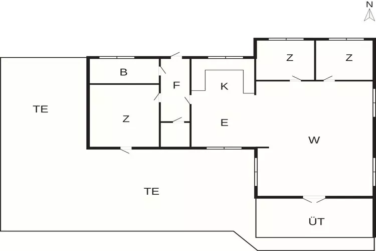 5 Sterne Ferienhaus in Sæby-Grundriss
