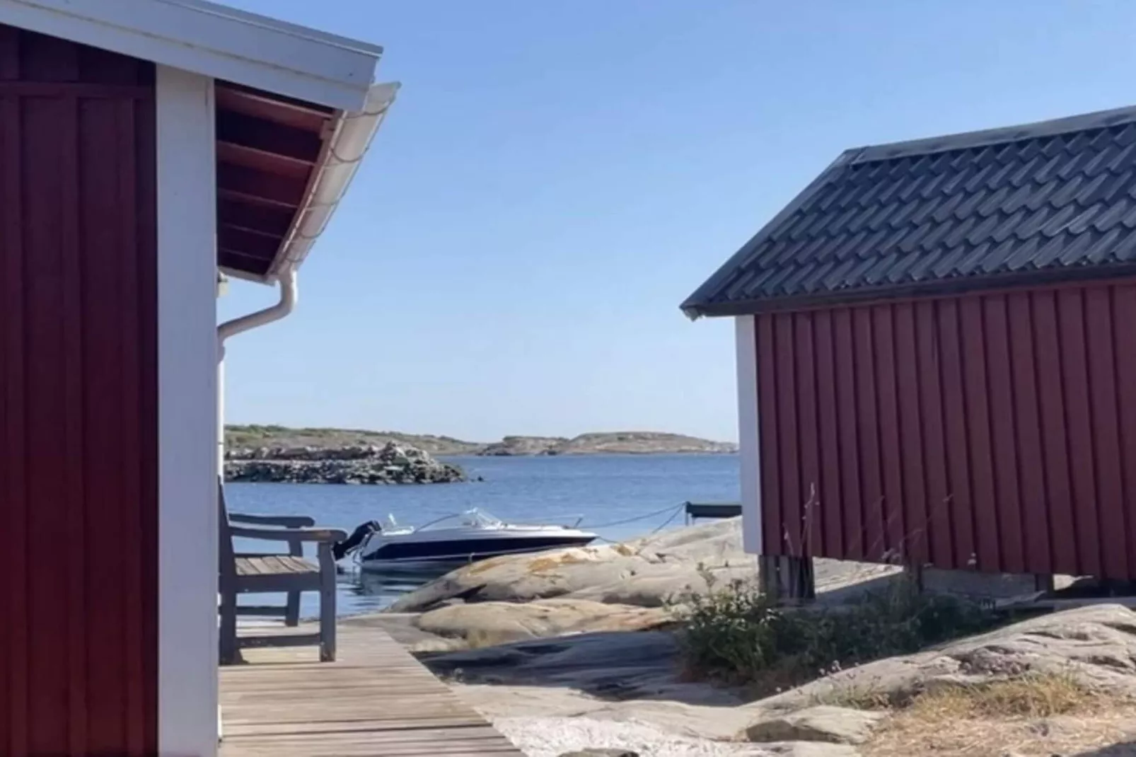 Strandhaus in Sandvik mit Pool-Im Freien