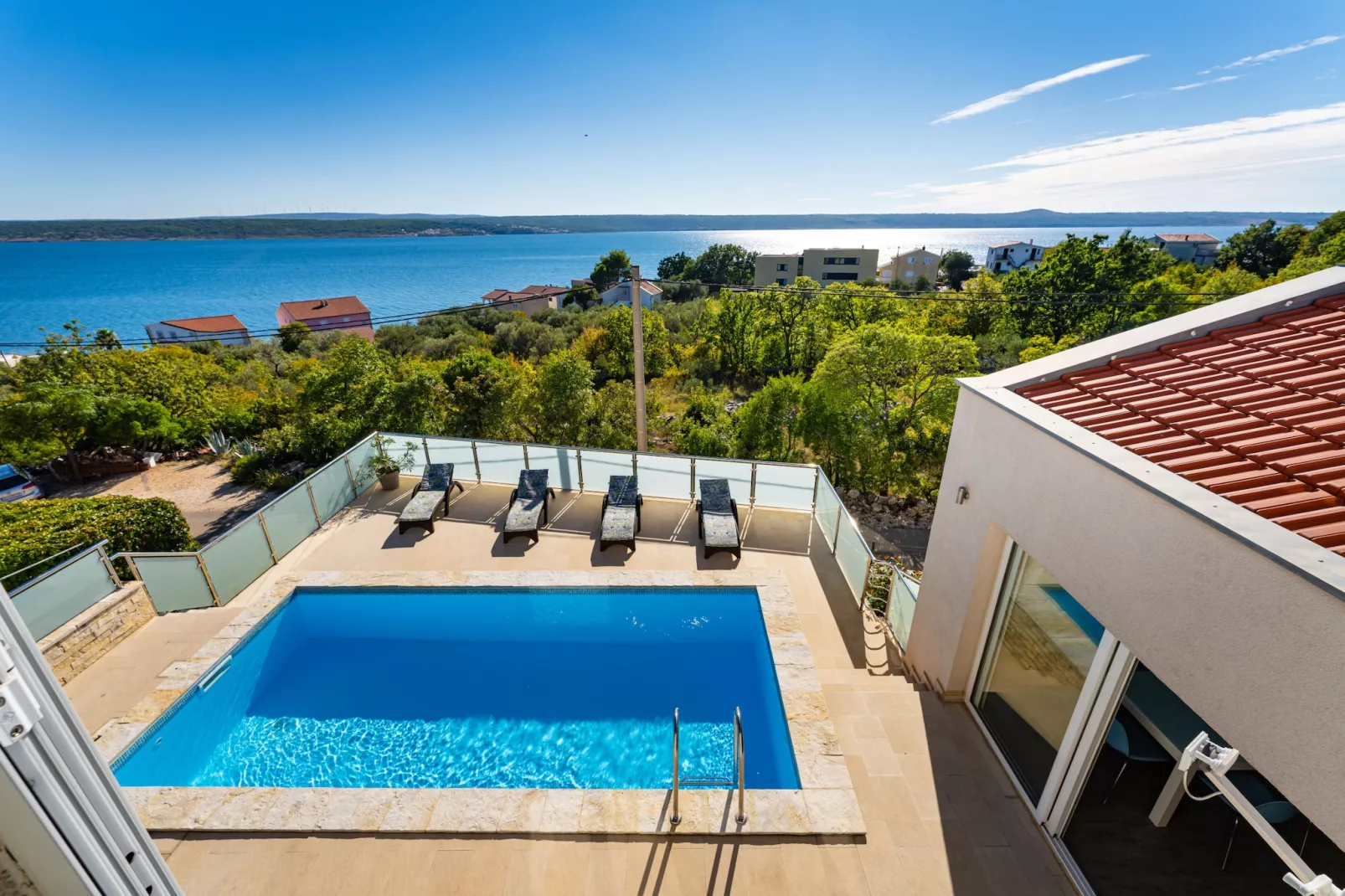 Sea view Villa Anpero-Piscine