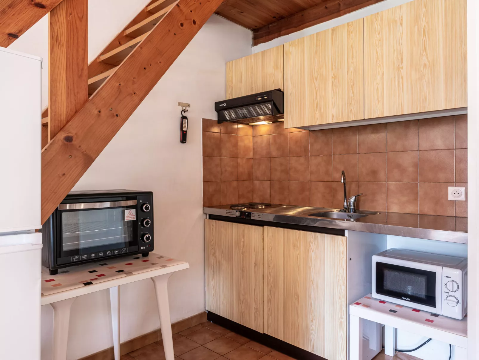 La Pinède, bungalow 6 pers.-Drinnen