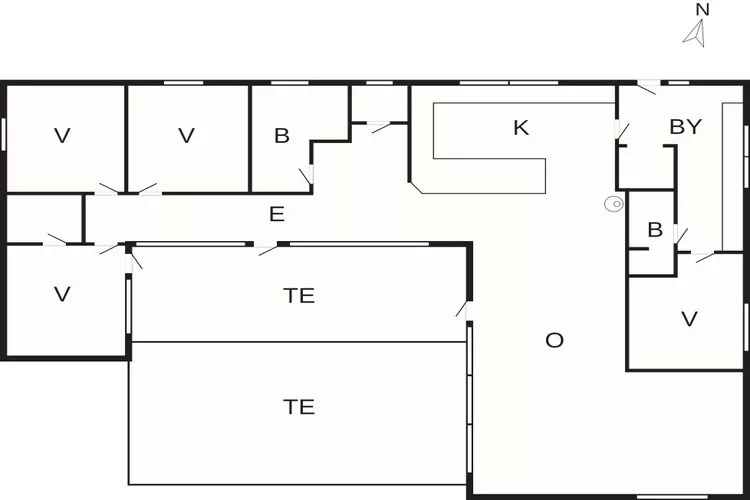 Maison de vacances pour 9 a Skagen-Plan