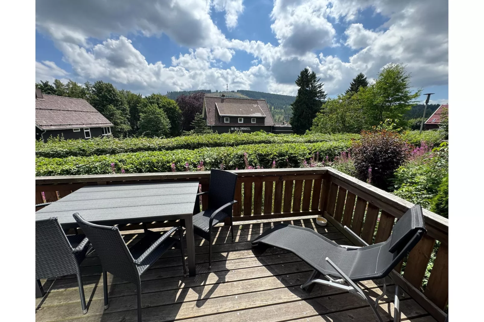 Romantik-"Hütte"-Terrasse / balcon