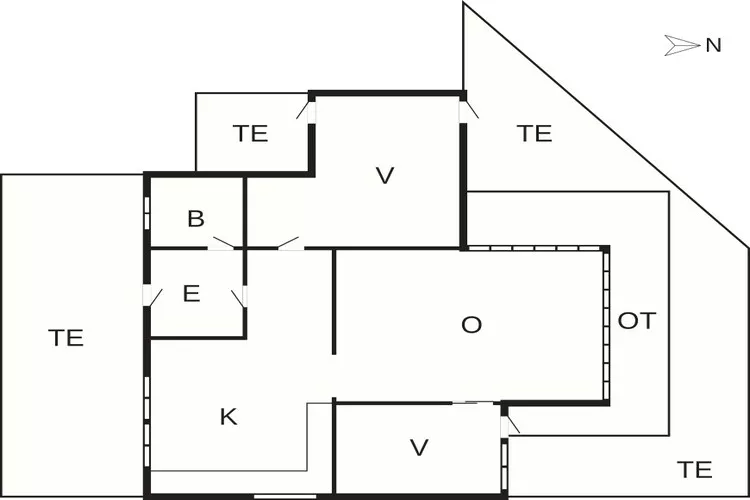5 star holiday home in Fur-Floor plan