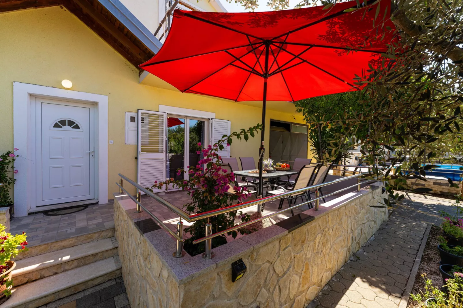 Holiday home Olive Garden-Terrasse / balcon