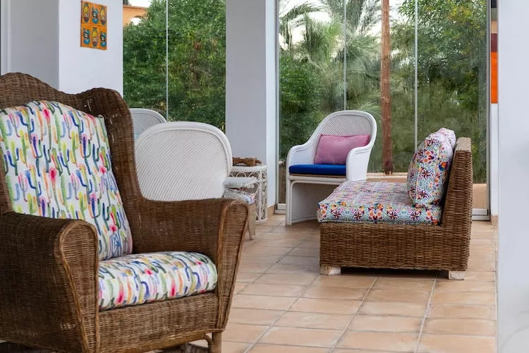 CT 385 AL - Faro's Soulrise Villa - Mojacar - Pool & Artistic Flair close to the Beach-Terrace balcony