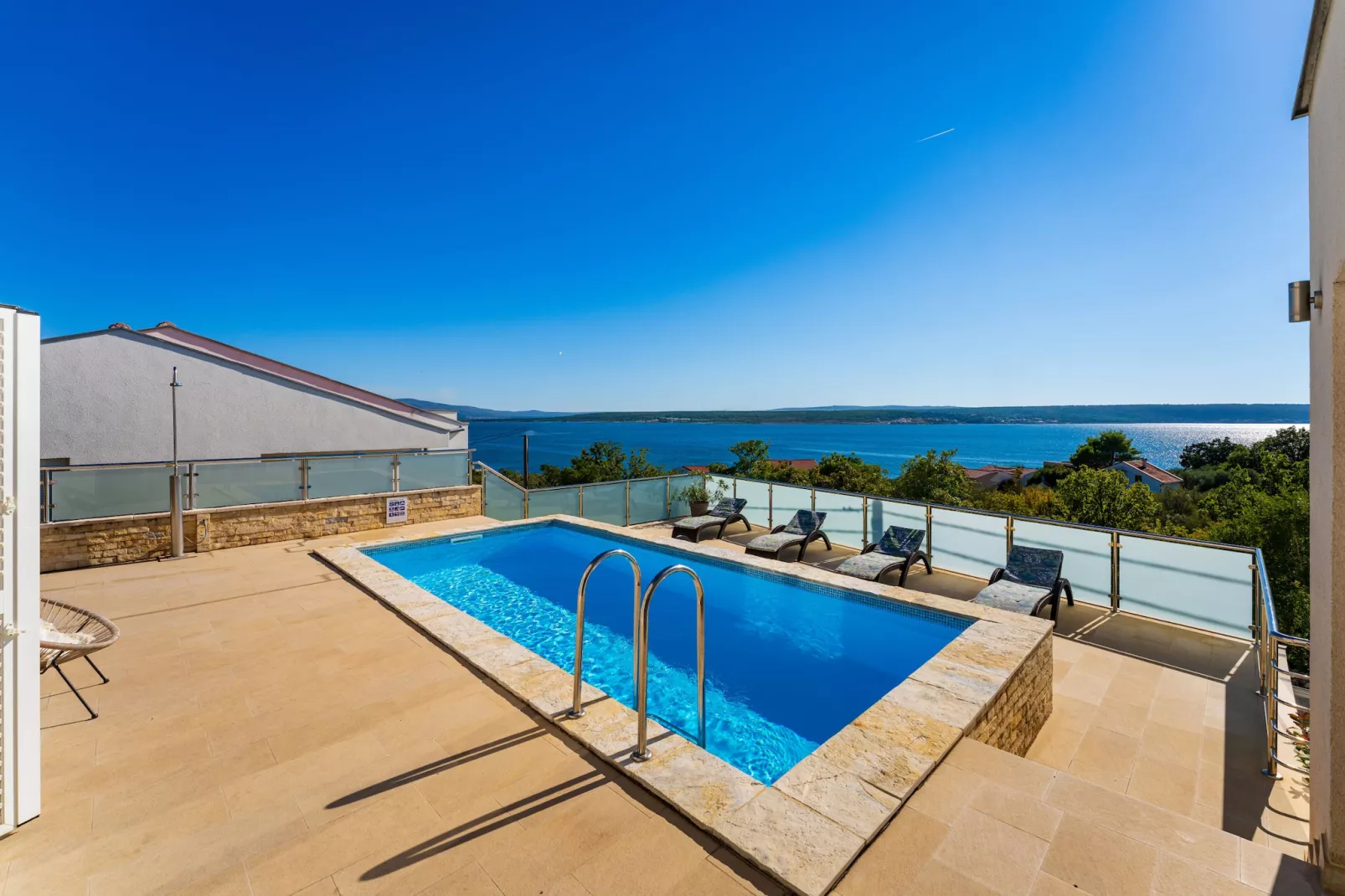 Sea view Villa Anpero-Piscine