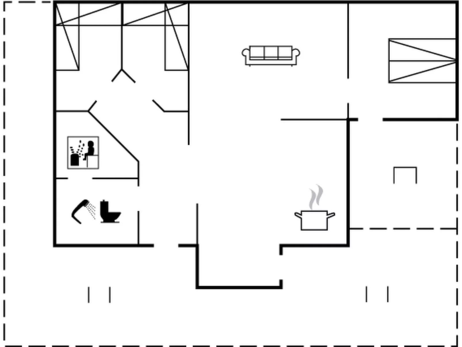 "Bernadine" - 350m from the sea-Inside