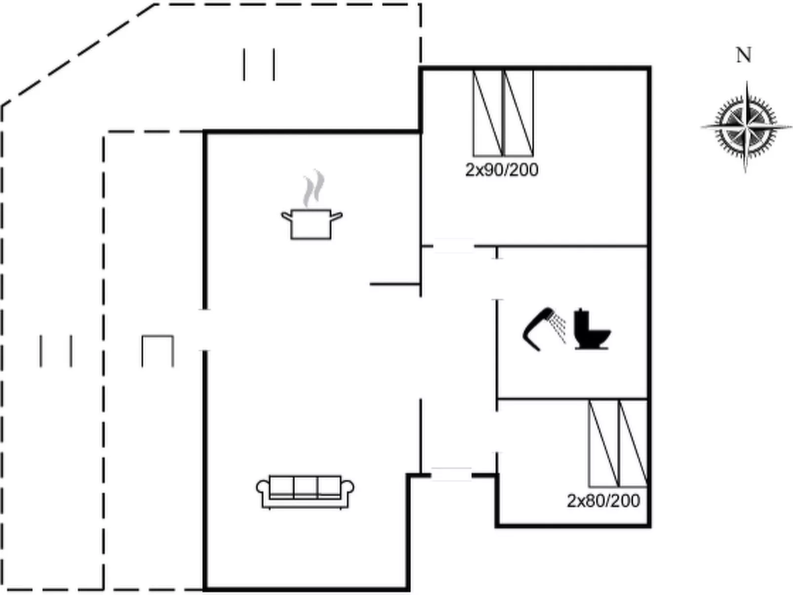 "Stacie" - 10m from the sea-Drinnen