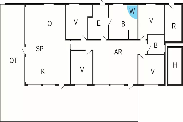 5 star holiday home in Humble-Floor plan