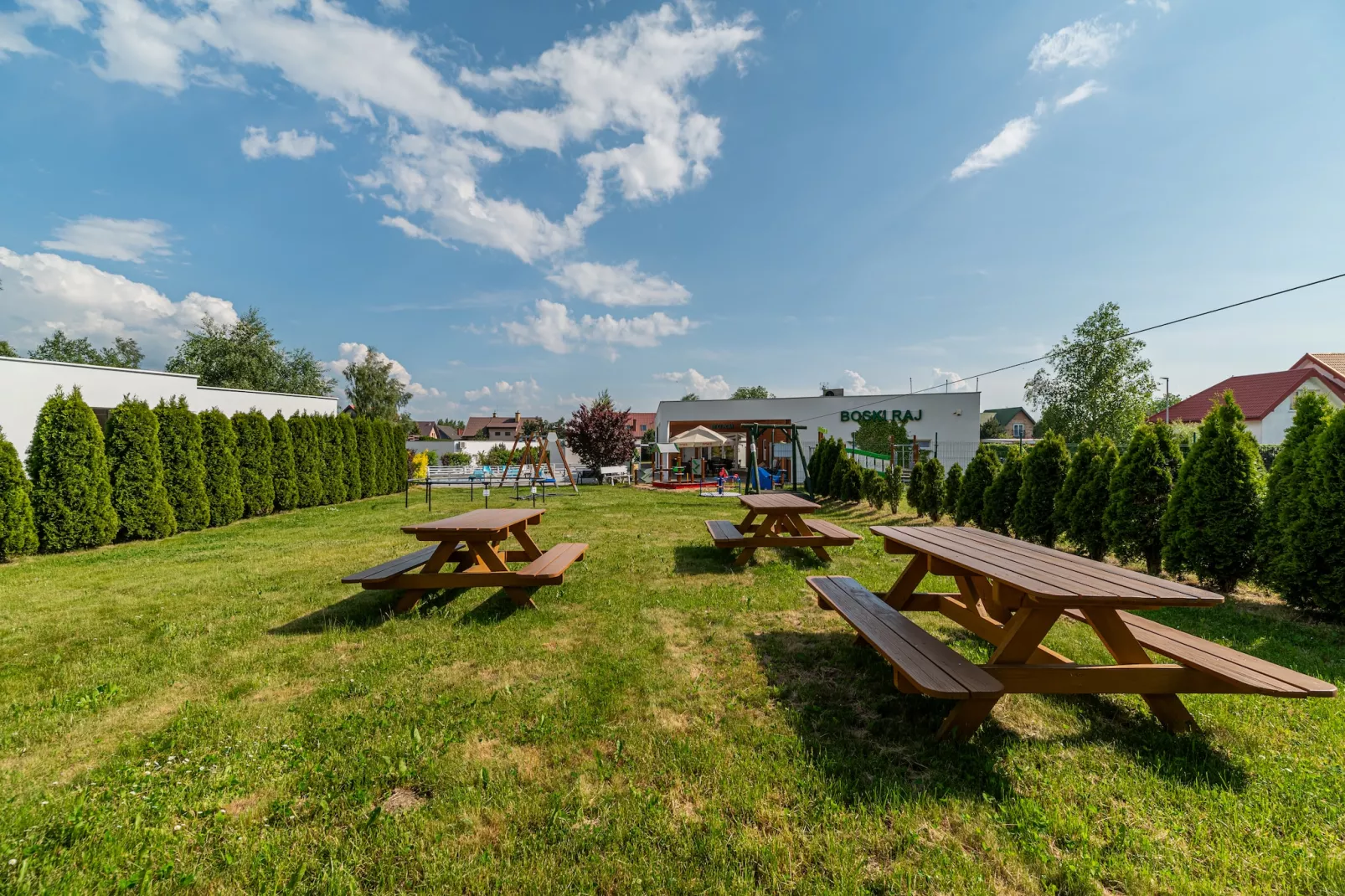 Domki wakacyjne z basenem Sianożąty-Jardins en été