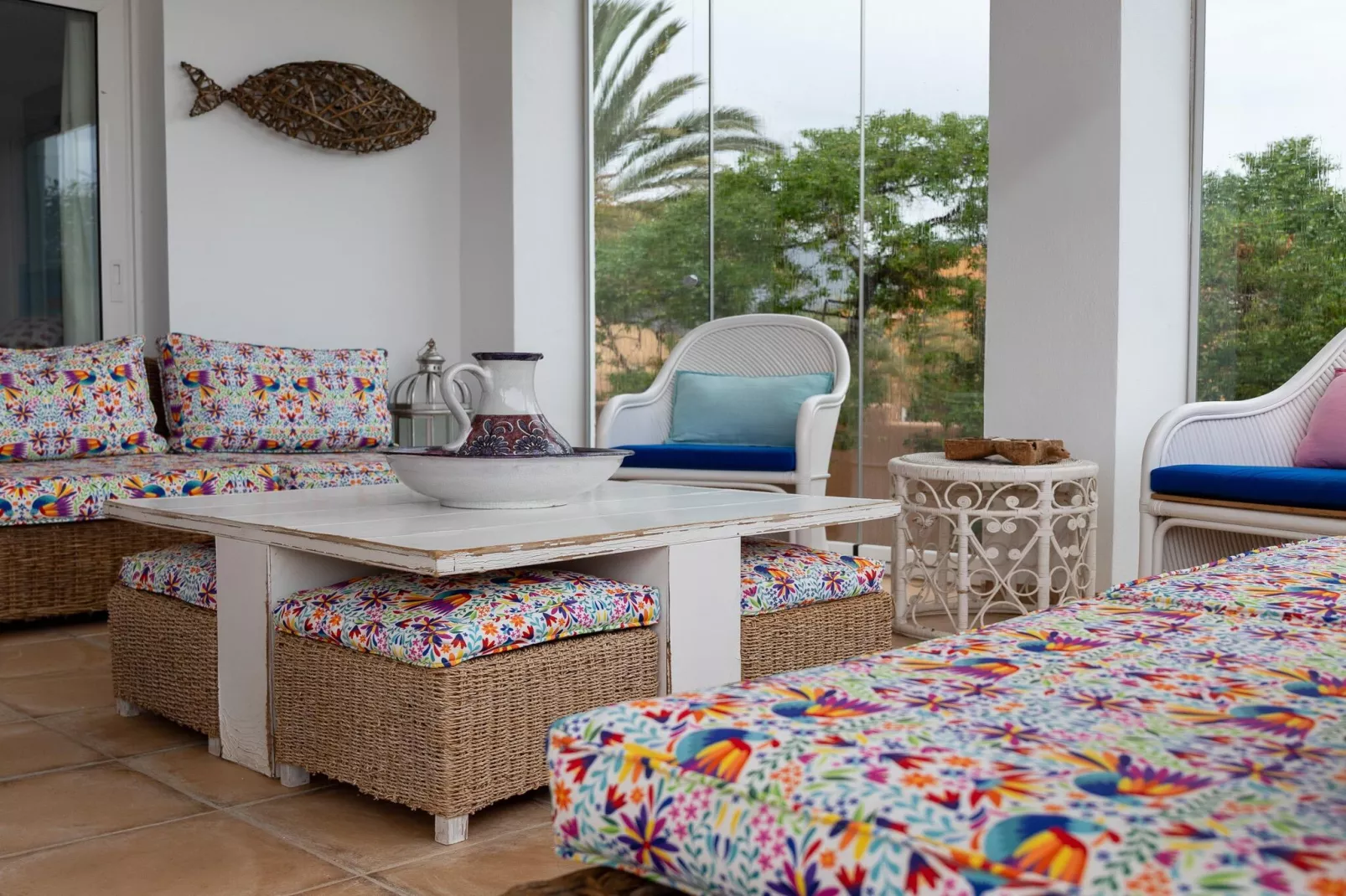 CT 385 AL - Faro's Soulrise Villa - Mojacar - Pool & Artistic Flair close to the Beach-Terrace balcony