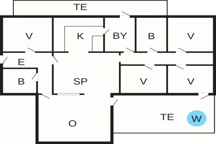 9 person holiday home in Rømø-Floor plan