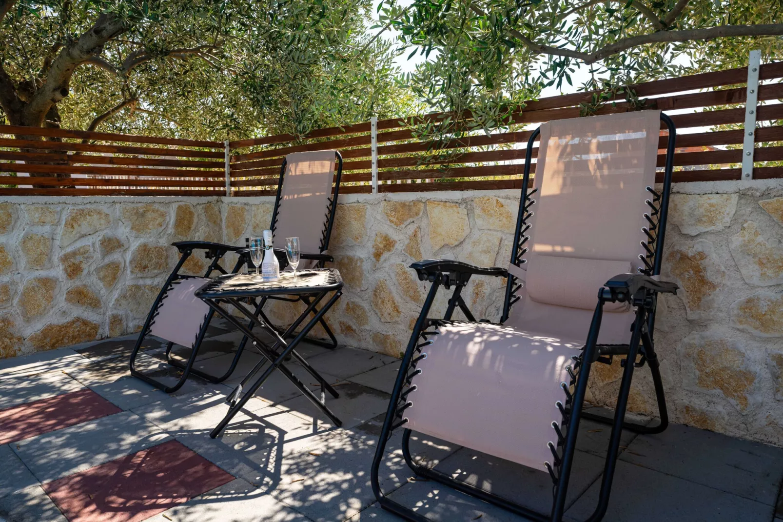Holiday home Olive Garden-Terrasse / balcon