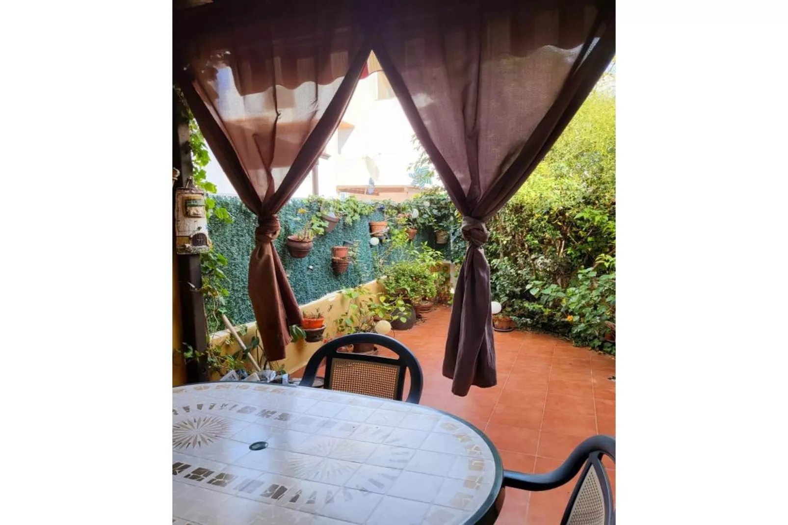 CT 368 AL - Faro's Casa Primera Linea Naturista Veraplaya-Terrasse/Balkon