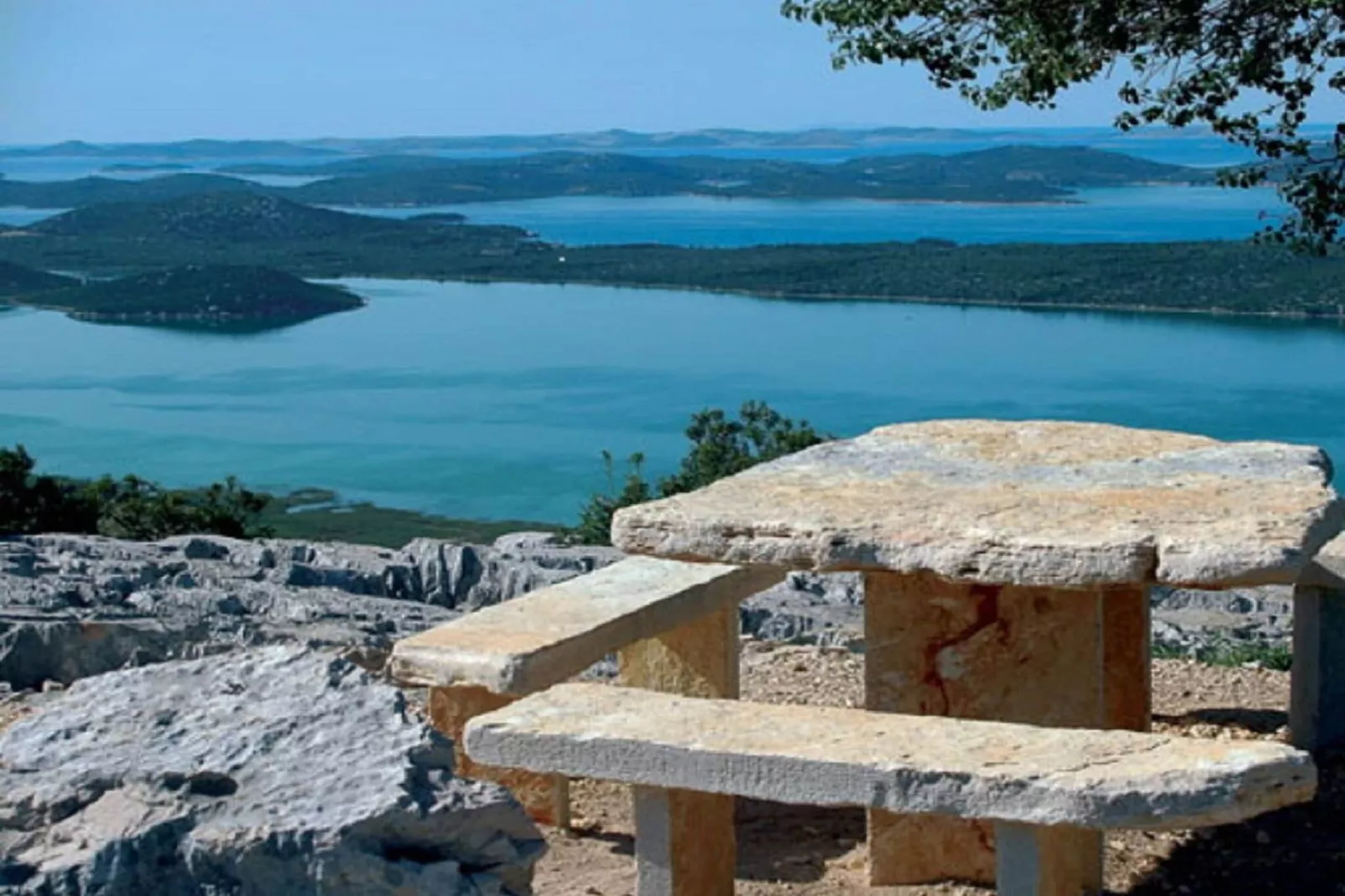 Seaside Villa Marin-View in summer