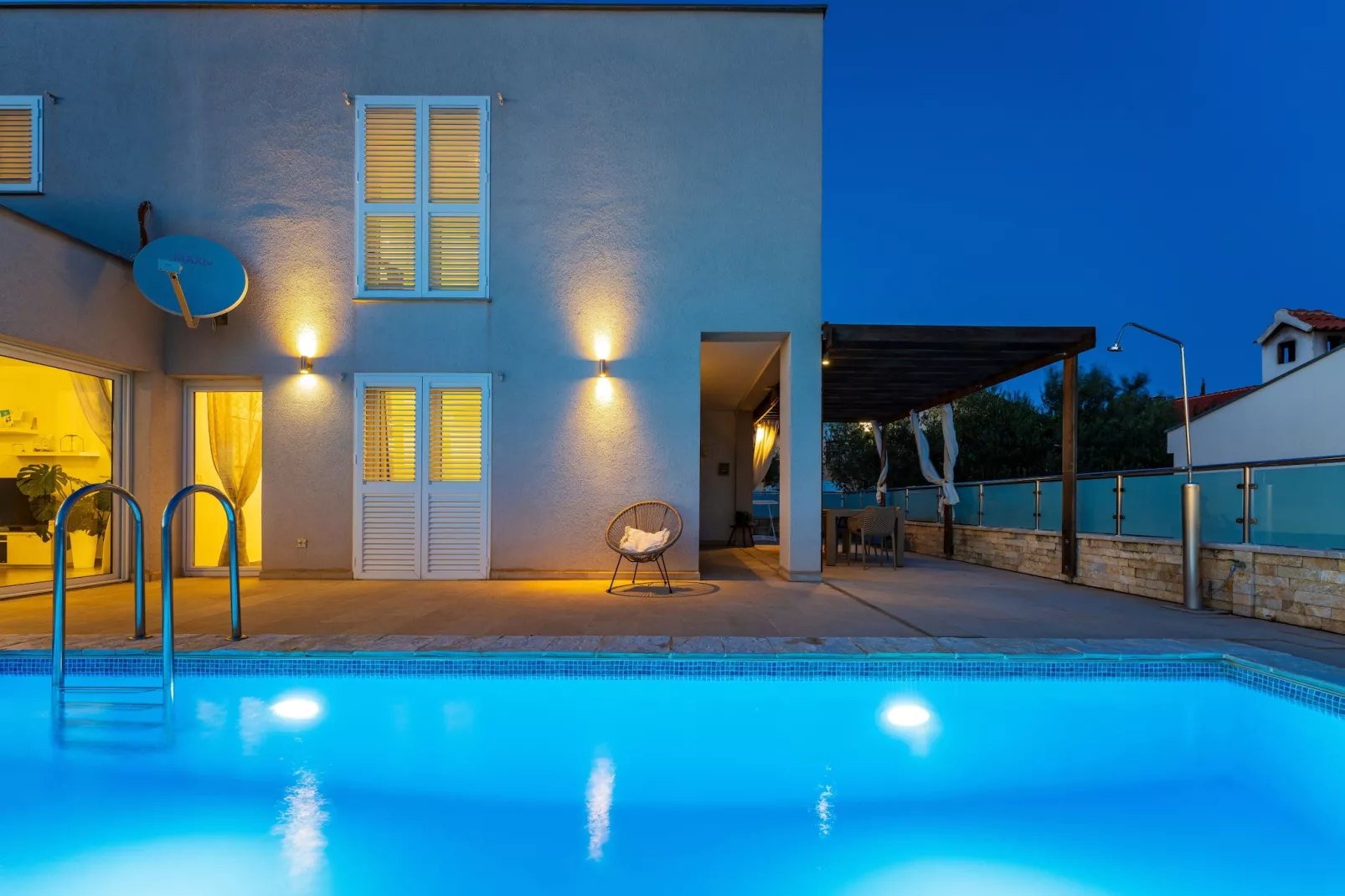 Sea view Villa Anpero-Piscine