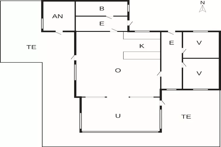 6 person holiday home in Børkop-By Traum-Floor plan