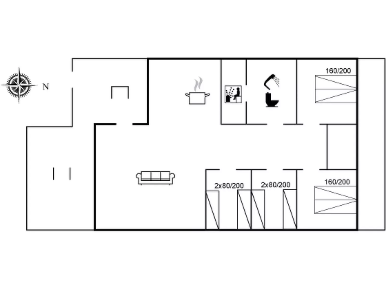 "Teoline" - 500m to the fjord-Drinnen