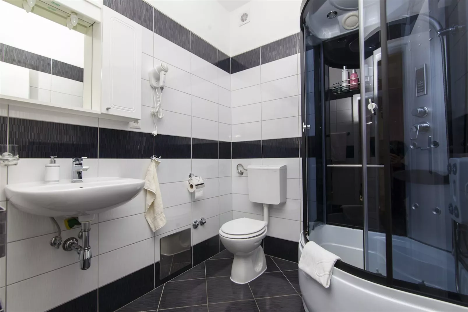 Sea view Villa Brodarica-Badezimmer