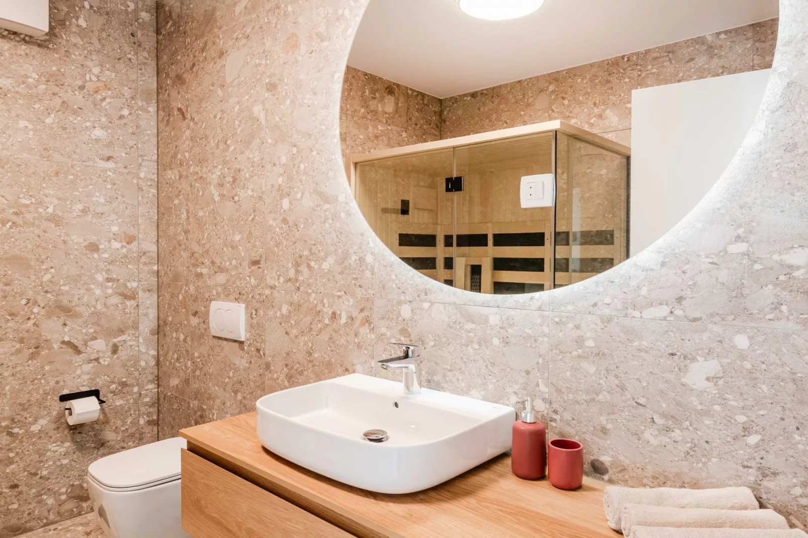 Bovec Chic Apartment with Sauna - One Bedroom Apartment with Balcony-Badezimmer