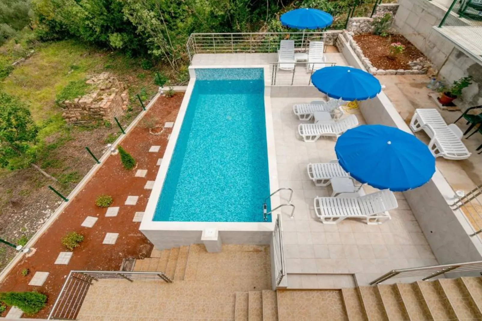 Tranquil Retreat with Private Pool in Lustica Bay - One Bedroom Apartment with Balcony and Sea View 2-Swimming pool