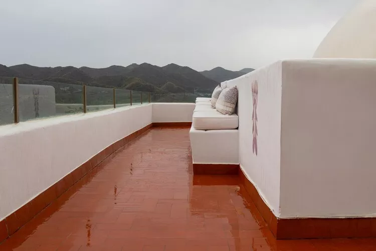 CT 385 AL - Faro's Soulrise Villa - Mojacar - Pool & Artistic Flair close to the Beach-Terrace balcony