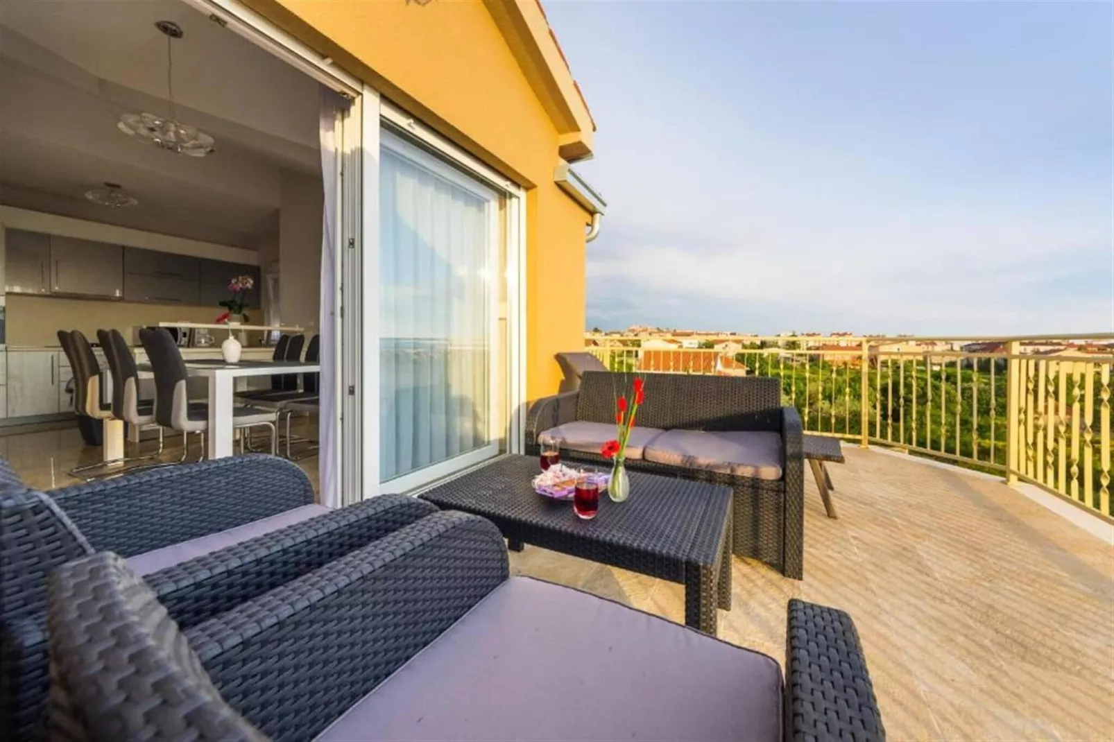 Penthouse apartment Zadar-Terrasse / balcon