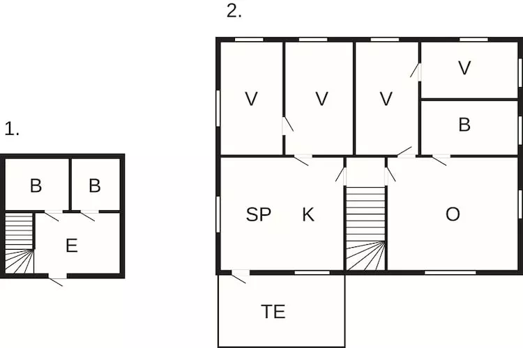 Maison de vacances pour 8 a Mølnarodden-Plan