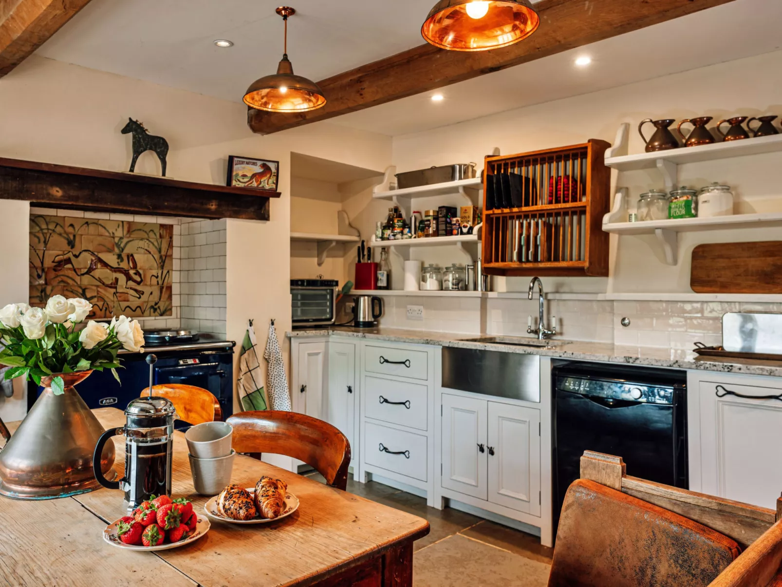 Beili Glas Cottage-Dedans