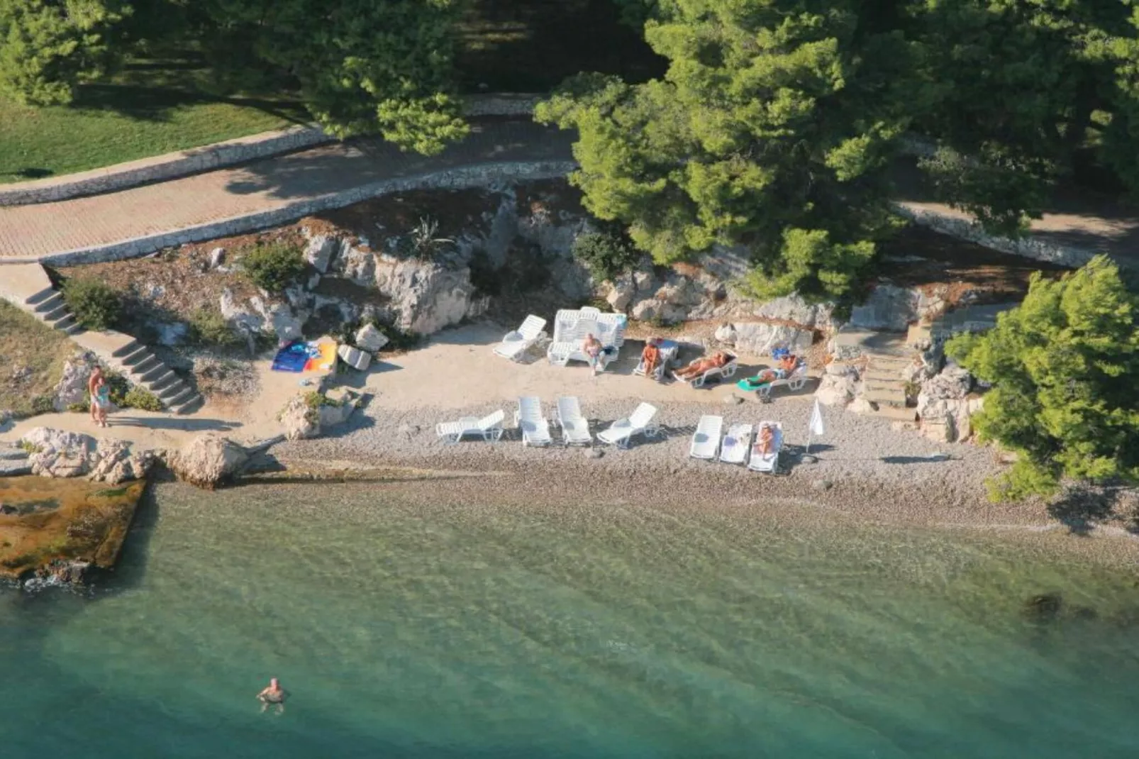 Apartment Libe with Sea View Trogir - Two Bedroom Apartment with Balcony-Outdoor