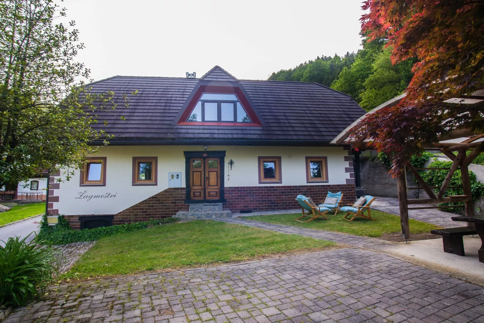 Rustic Authentic Holiday Home with Terrace and Wood Stove - Three Bedroom Holiday Home with Terrace-Im Freien