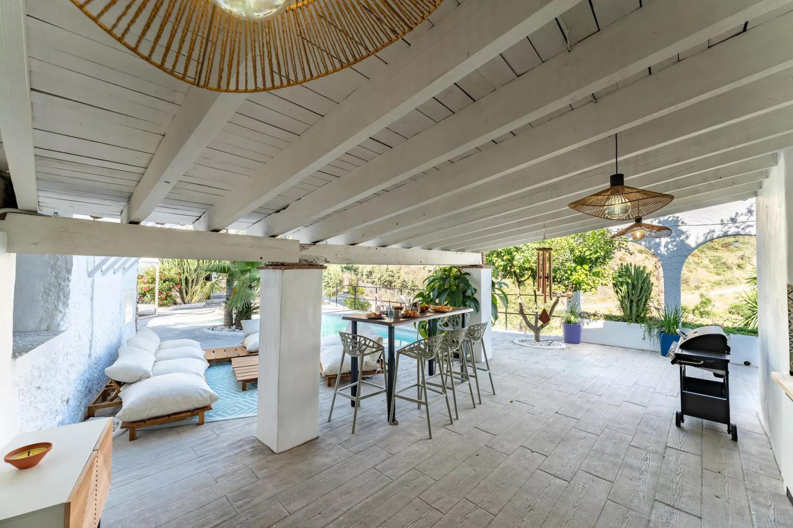 CT 390 - Faros Zen Ohm & Yoga Retreat - Cortijo Pura Paz in Casarabonela-Terrasse / balcon