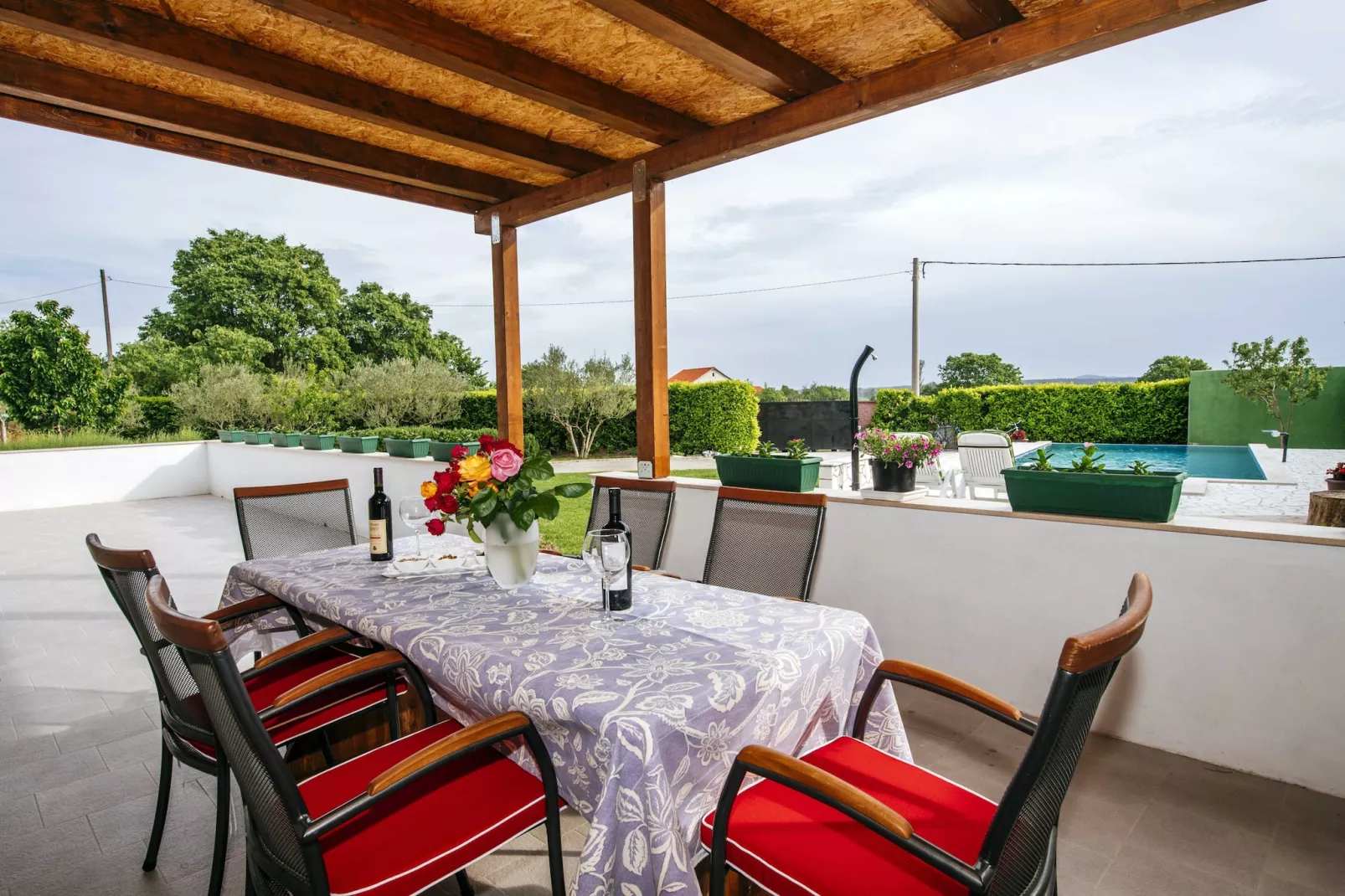 Authentic stone house Momo-Terrace balcony