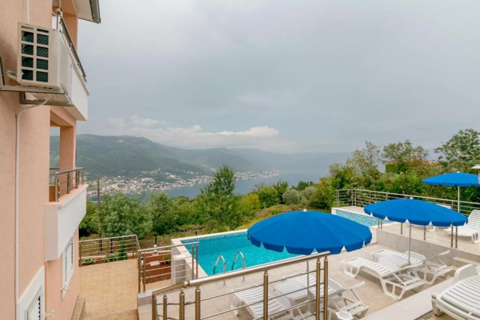 Tranquil Retreat with Private Pool in Lustica Bay - One Bedroom Apartment with Balcony and Sea View 2-Swimming pool
