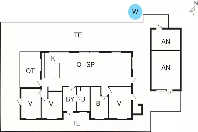 5 star holiday home in Frederiksværk-Floor plan