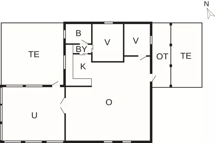 5 star holiday home in Humble-Floor plan