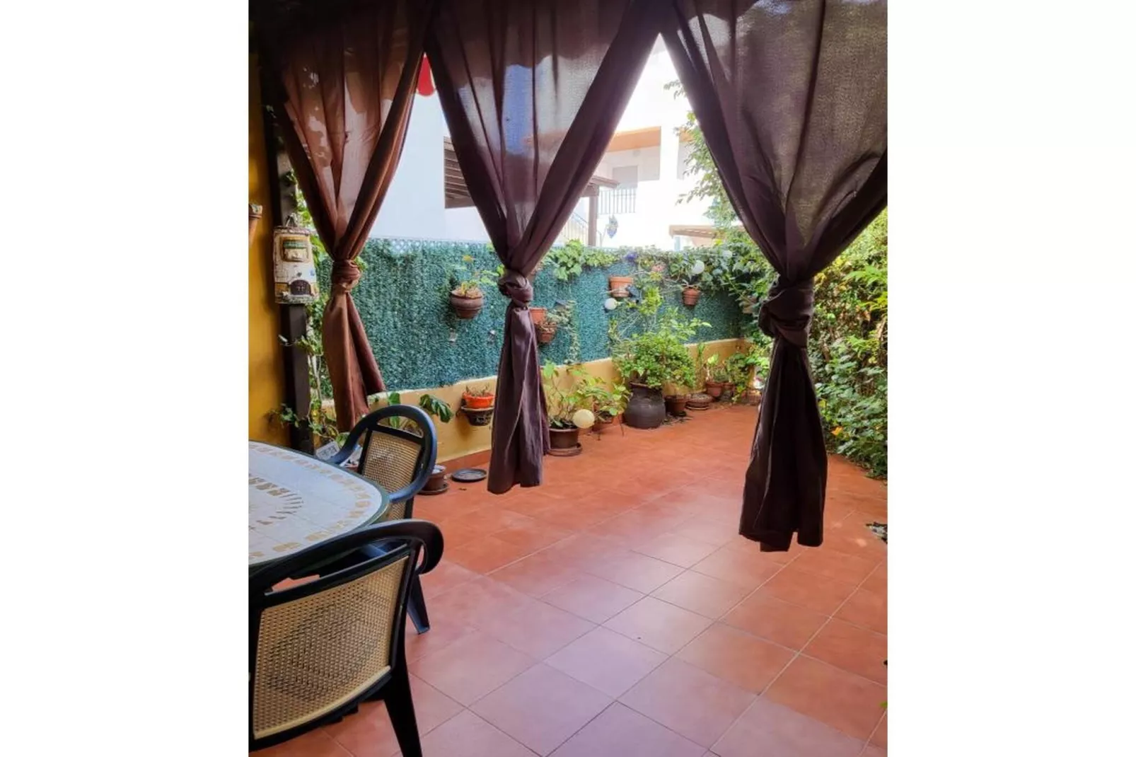 CT 368 AL - Faro's Casa Primera Linea Naturista Veraplaya-Terrasse/Balkon