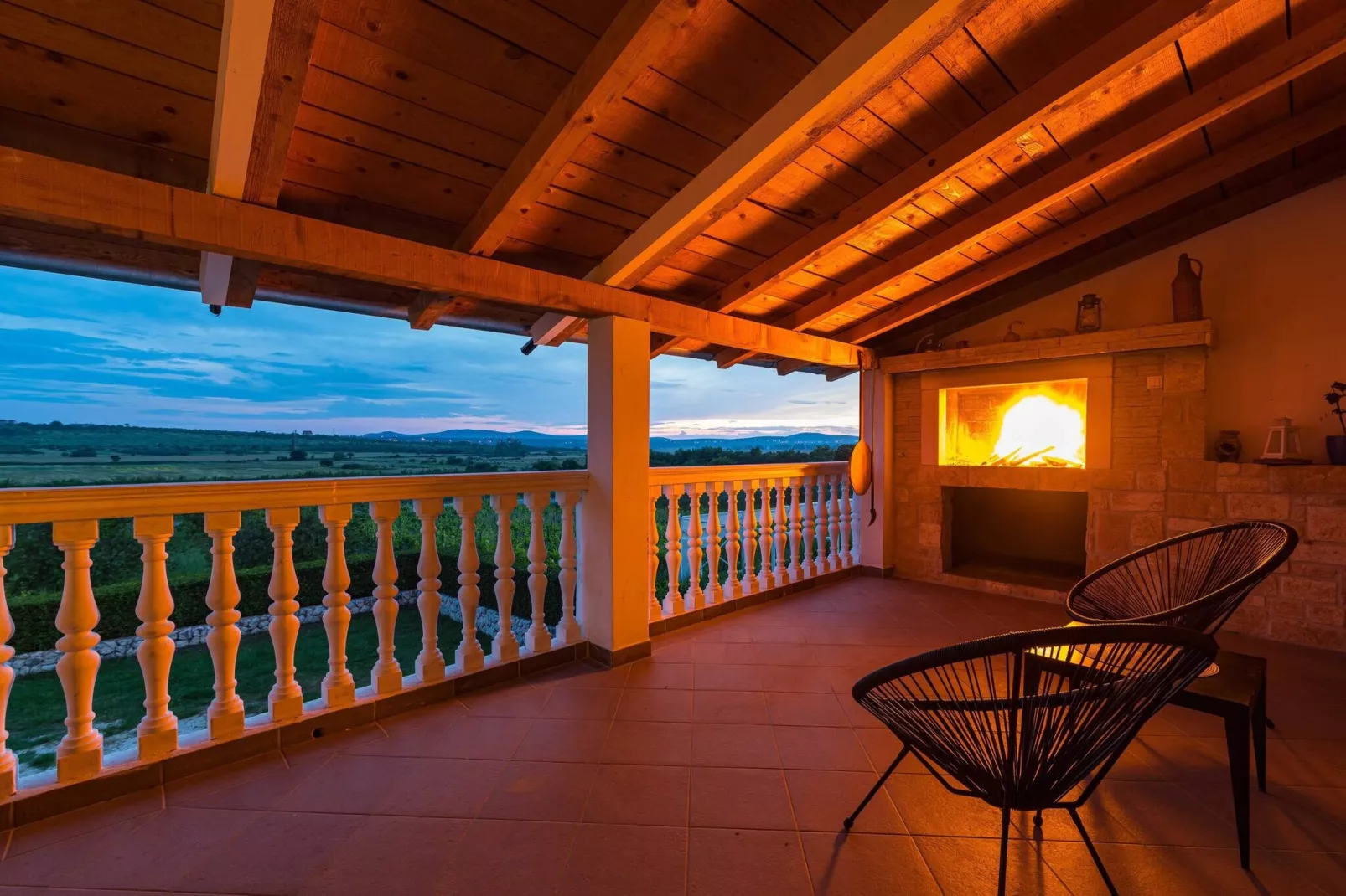 Holiday home Agro Casa-Terrasse / balcon