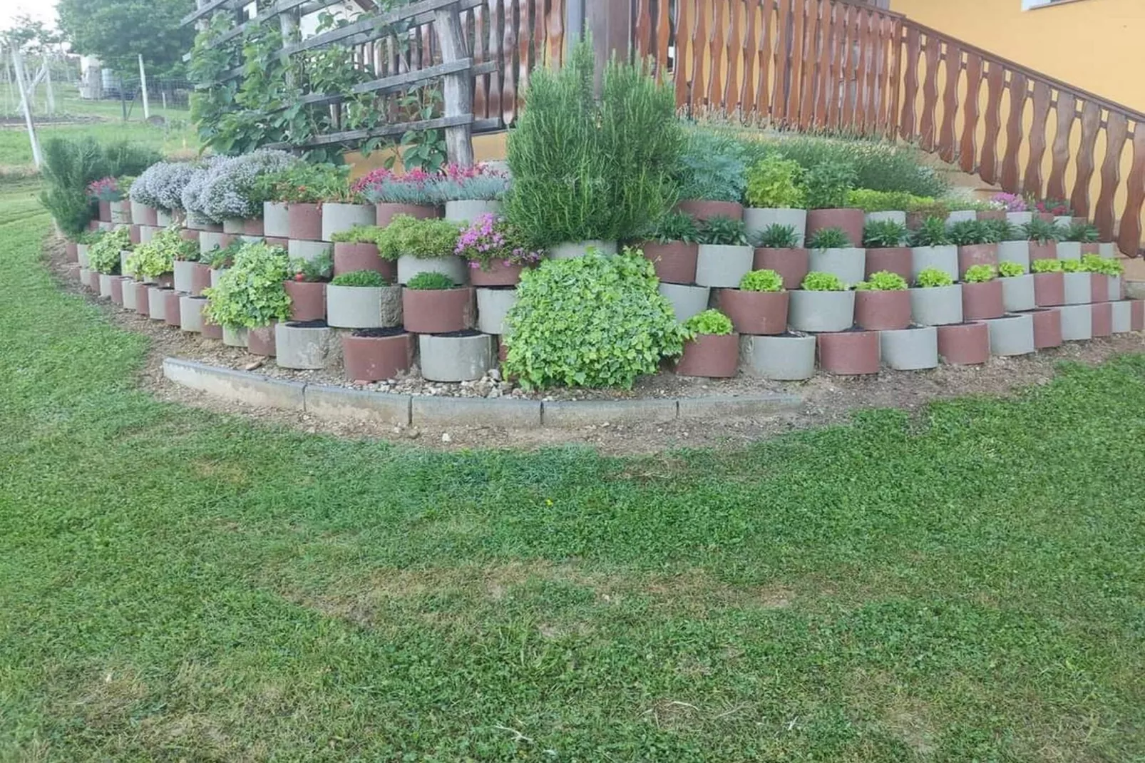 Golden Horizon Holiday Home with Terrace and Garden - One Bedroom Holiday Home with Terrace and Garden-Jardins en été