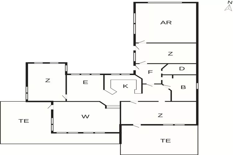 5 Sterne Ferienhaus in Sæby-Grundriss