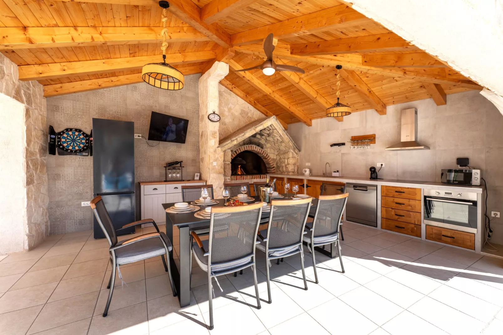 Holiday home Briscola-Terrasse / balcon