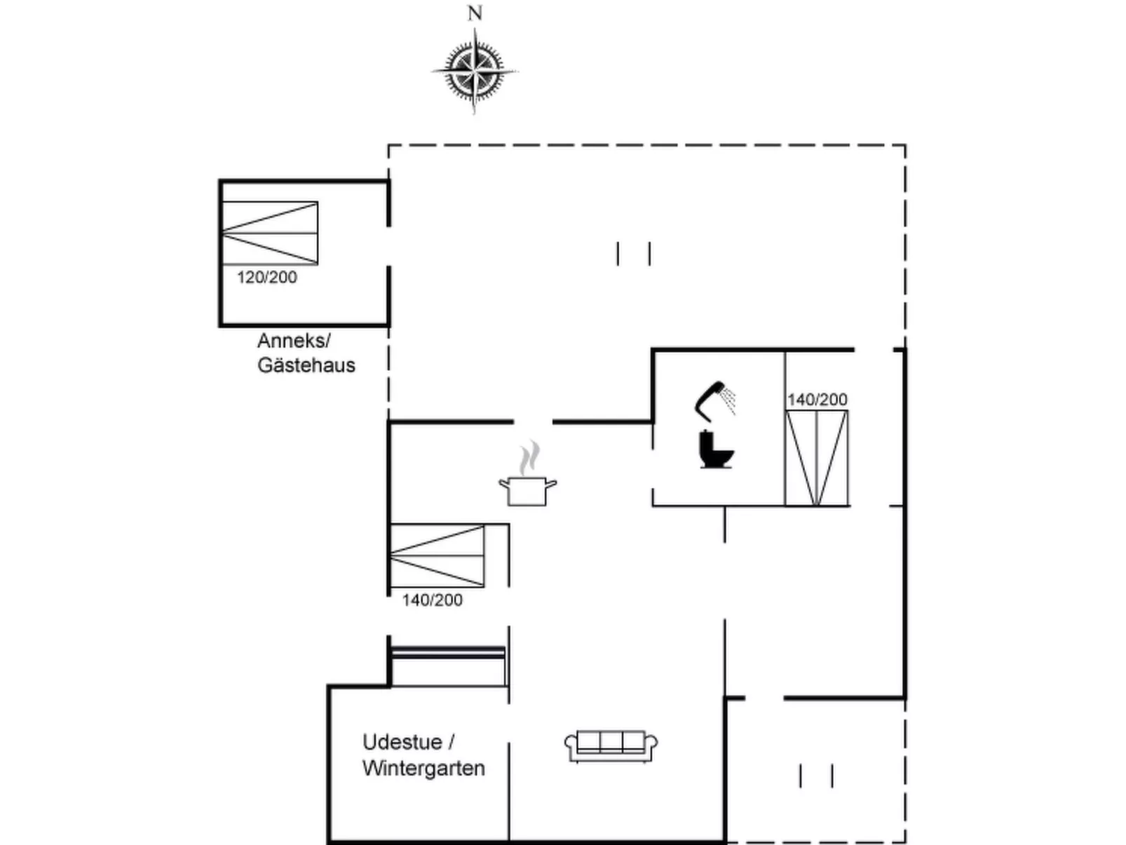 "Sebastian" - 100m to the fjord-Inside
